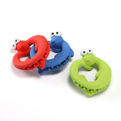 Dog Chew Toy & Slow Feeder - Dental Care Teething Toy, Food Dispensing