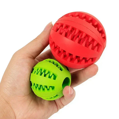 Durable Elastic Chew Ball for Dogs - Interactive Dental Toy Soft