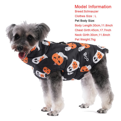 Halloween Pet Dog Costume Winter Warm Clothes For Small Medium Dogs
