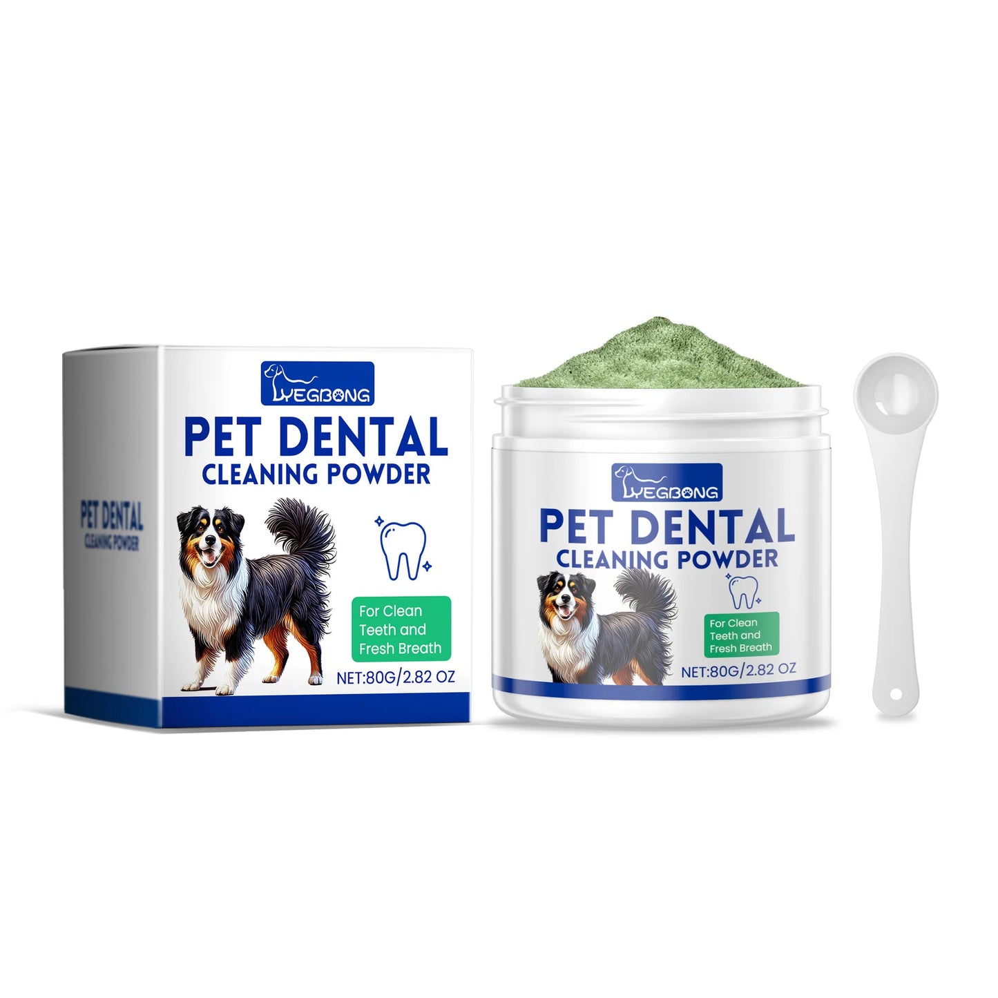 Pet Tooth Cleaning Powder Teeth Stain Remover Eliminates Bad Breath