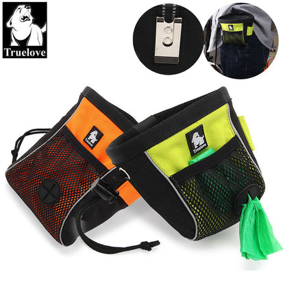 Truelove Portable Travel Dog Snack Treat Bag Reflective Pet Training