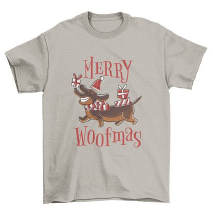 Happy christmas dog pun t-shirt