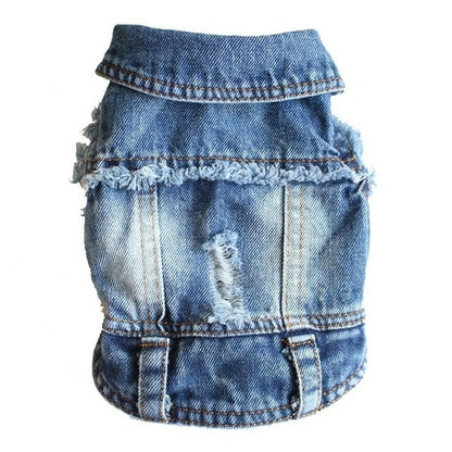 Jeans Jacket Dog Coat Clothes | Clothes Dog Denim Jacket | Chihuahua