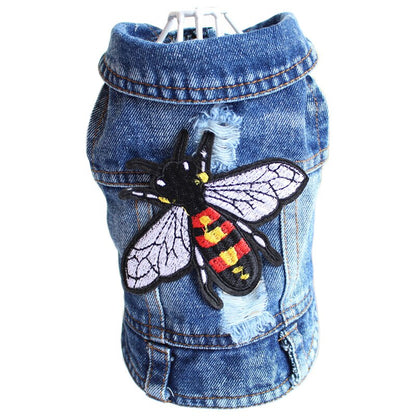 Jeans Jacket Dog Coat Clothes | Clothes Dog Denim Jacket | Chihuahua