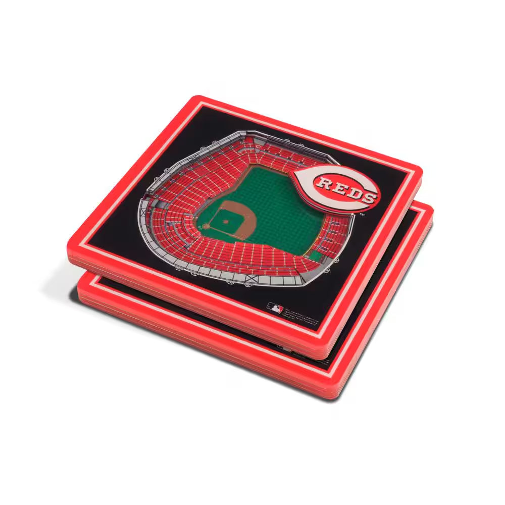 MLB Cincinnati Reds 3D Stadiumviews Coasters
