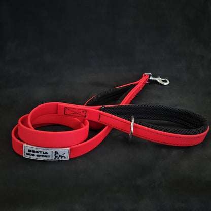 BESTIA DOG SPORT dual handle leash Red