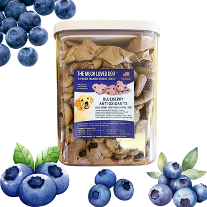 Much Loved Dog Training Treats - Blueberry Antioxidant 6 oz.