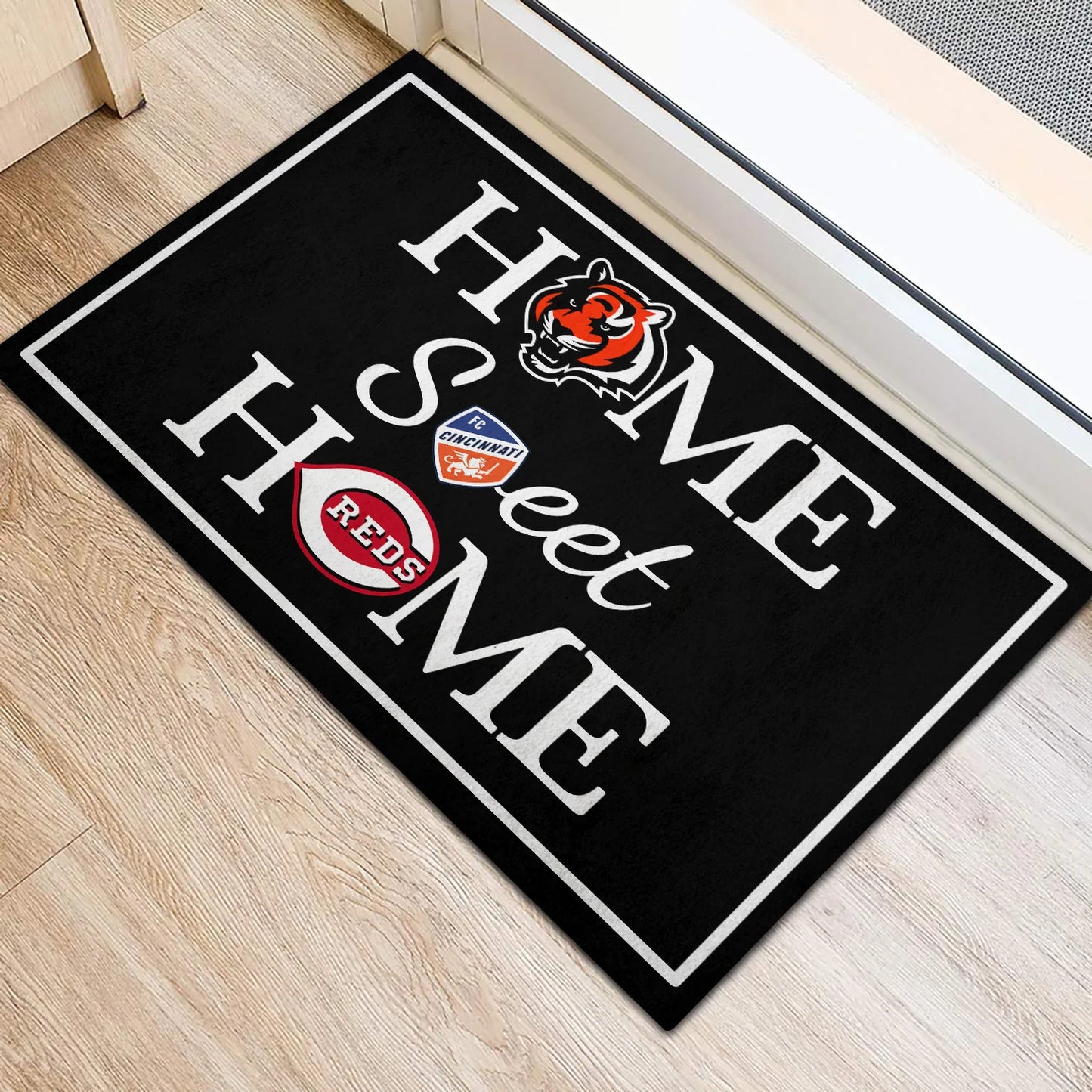 Home Sweet Home - Cincinnati BG, Cincinnati R, Cincinnati FC - anti Slip Indoor Doormat