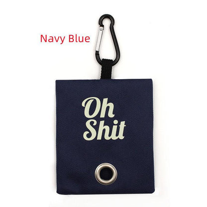 Canvas Mountaineering Dog Poop Bag With Spot Buckle