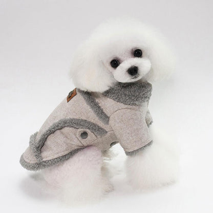 Cozy Chic Winter Dog Jacket - Stylish And Warm Pet Coat For French Bulldogs
