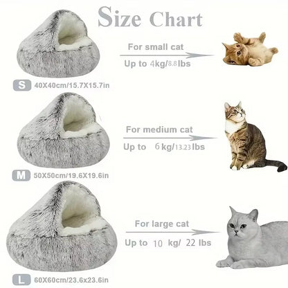 Soft Plush Pet Bed Nest with Cover