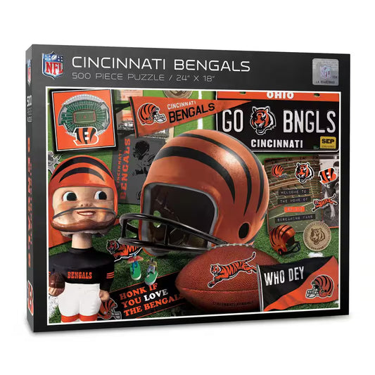 NFL Cincinnati Bengals Retro Series Puzzle (500-Pieces)