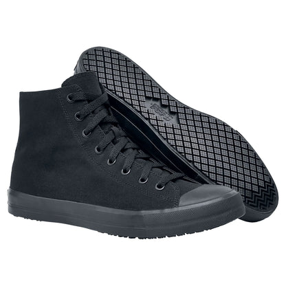Pembroke, Men'S, Women'S, Unisex Slip Resistant Work Shoes, Water Resistant, Black Canvas