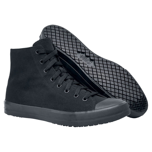 Pembroke, Men'S, Women'S, Unisex Slip Resistant Work Shoes, Water Resistant, Black Canvas