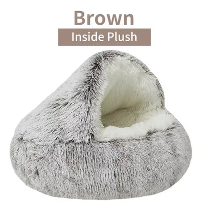 Soft Plush Pet Bed Nest with Cover