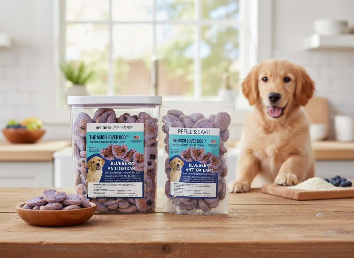 Much Loved Dog Training Treats - Blueberry Antioxidant 6 oz.