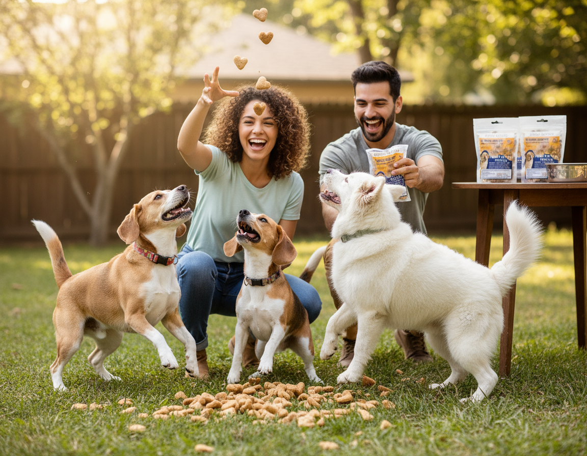 Much Loved Dog Peanut Butter Training Reward Treats - ECO Set (Filled Fresh Keeper +1 Refill)